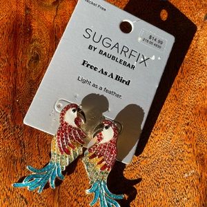 Sugar fix parrot earrings